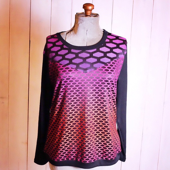 NWT Spanner Multicolour Long Sleeve Activewear Top